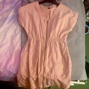 Pink Dress with Zipper